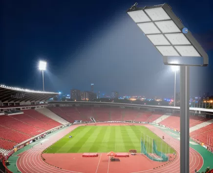 Umfassende Stadion beleuchtung