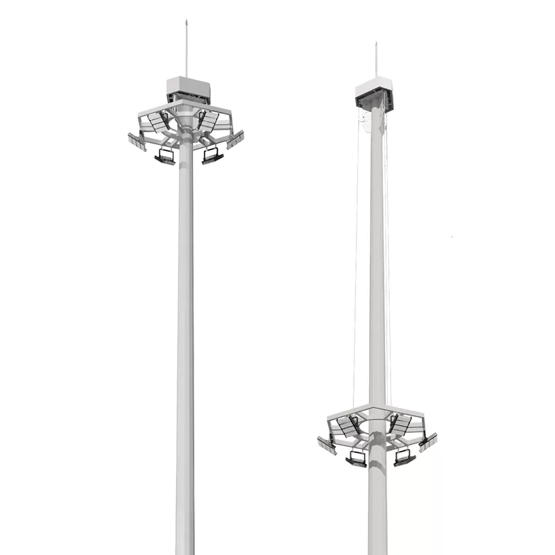 Hoher Mast mit Hebe system