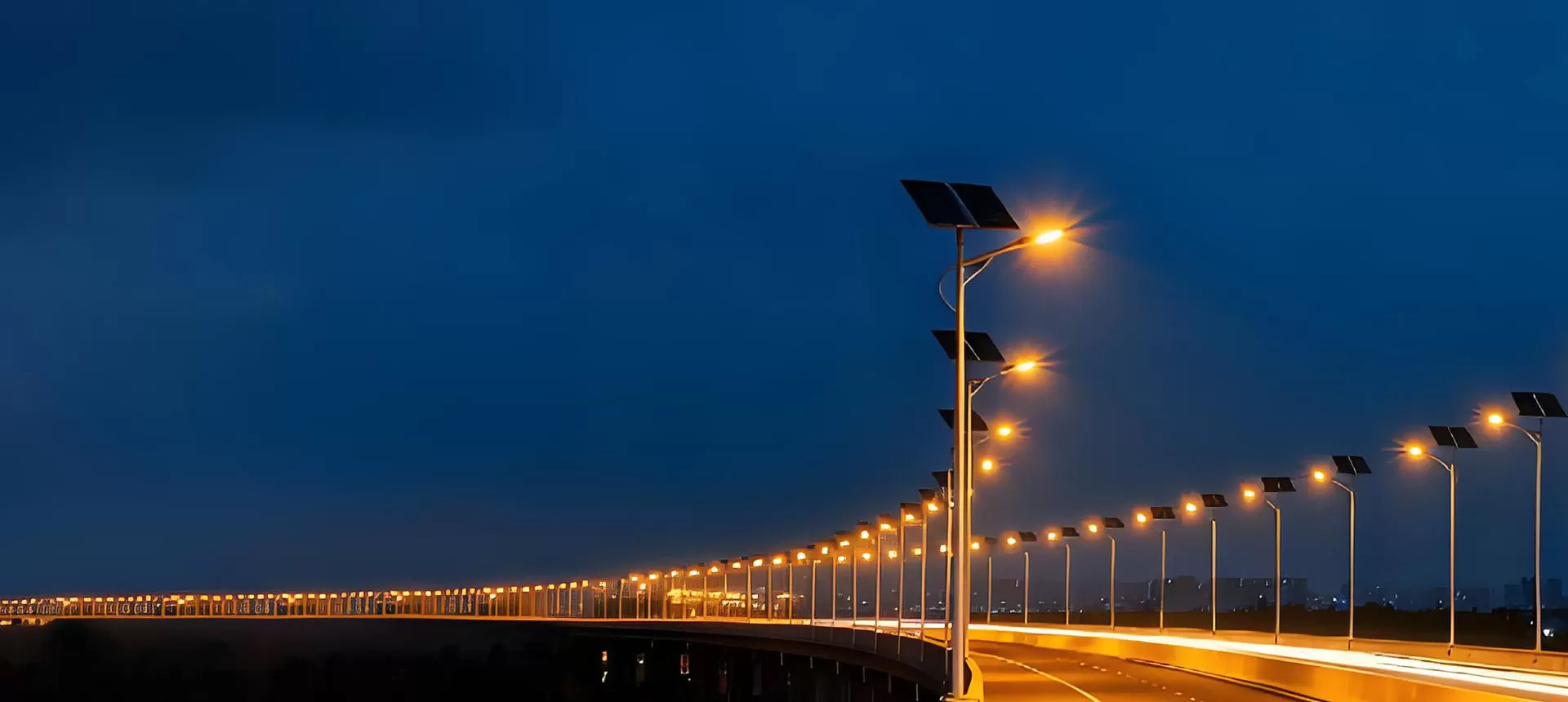 Energie effiziente Split-Solar-Straßen leuchten