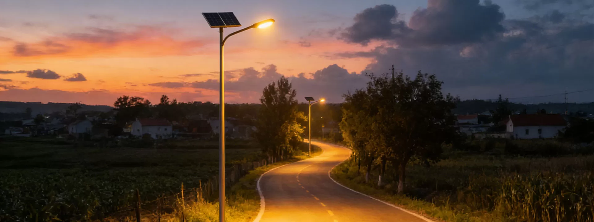 Produkt anwendung von Solar Street Light mit Lithium-Batterie
