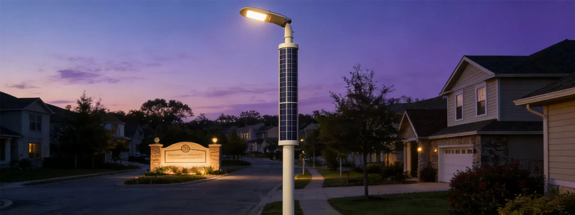 Produkt anwendungen von halb flexiblem Solar-Pole-Licht