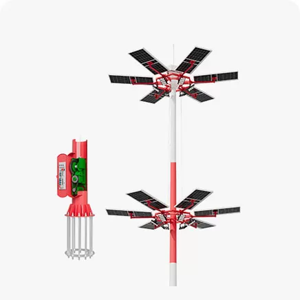 Solar hoher Mast