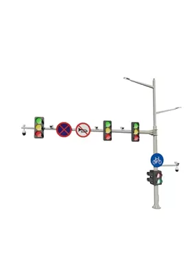Straßen laterne Pole mit Signal licht
