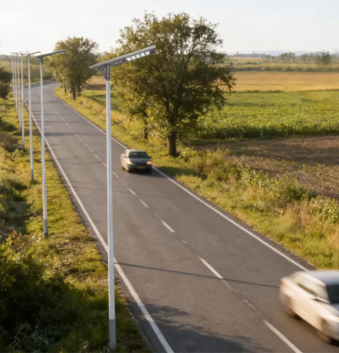Arbeits prinzip von Smart Solar Straßen laternen